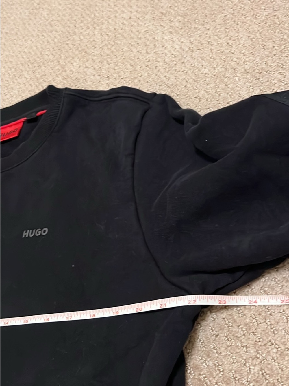 HUGO Boss Men's Black Crewneck Sweater | Size M - Picture 4 of 8